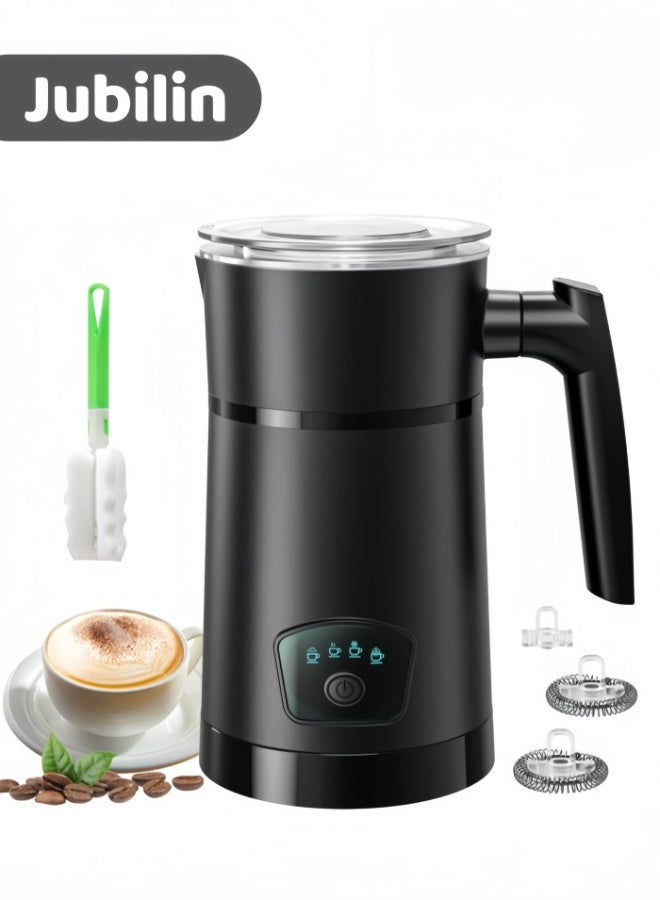 Jubilin Milk Frother, 4 in 1 Electric Milk Steamer, Hot and Cold Foam Maker, 1 min Fast Frothing, 350 mL Milk Warmer, Frother for Latte, Cappuccino - Image 1