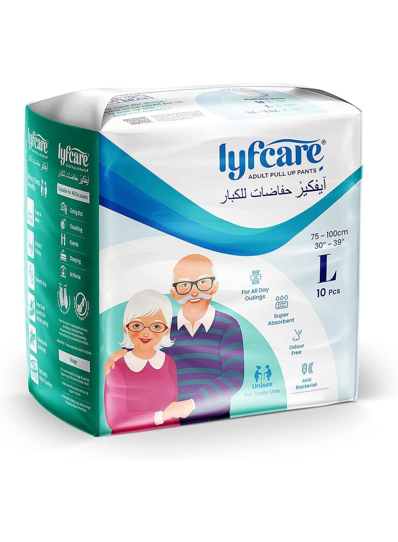 Lyfcare Adult Pull-Up Diaper Pants for Women & Men – Disposable Incontinence Protection - Image 1