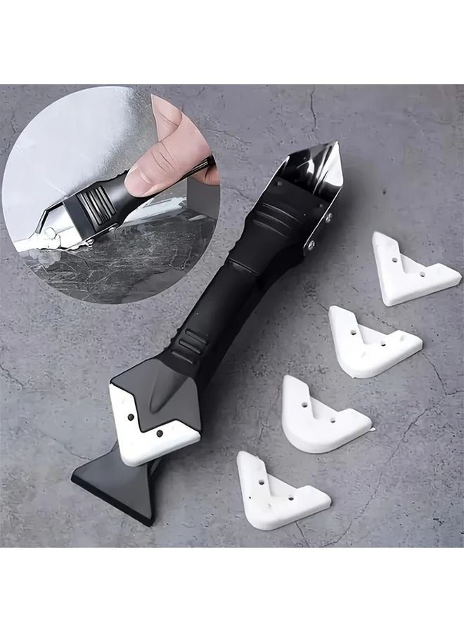 Black 3 In 1 Silicone Connector Filling Tool With 6 Scraping Heads For Sealing - Image 2
