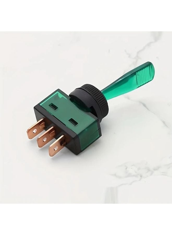 Yellow Heavy Duty Copper Toggle Switch with Lever ON OFF Labeled Terminals Easy Install - Image 5