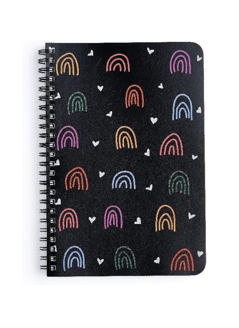 FACTOR NOTES A5 Size Spiral Plain Notebook 144 Pages 100gsm Thickness  - Image 1
