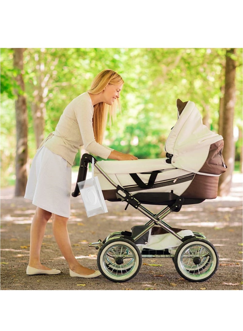 Eco Friendly Portable Baby Wipe Dispenser 6Pcs Refillable Holder For Travel Strollers Backpacks  - Image 2