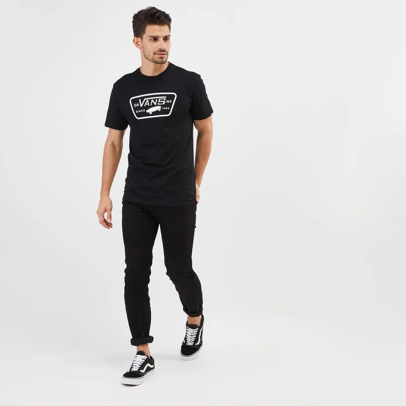 Vans Black Full Patch T-Shirt for Men | Best Price UAE