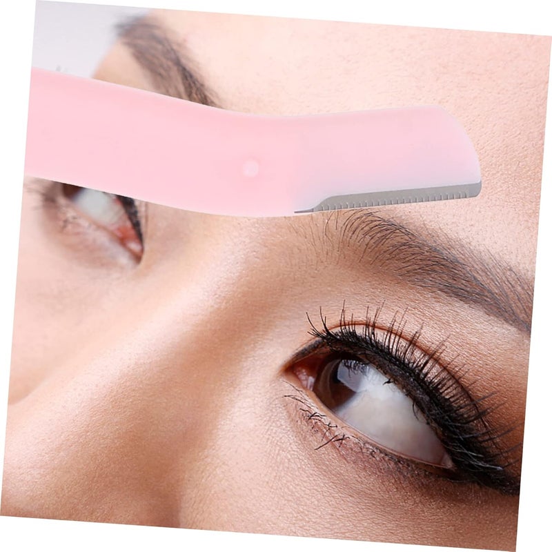 Beaupretty 12Pcs Eyebrow Trimming Kit with Stainless Steel Blades Lightweight and Portable Eyebrow Grooming Tools for Home and Travel Assorted Colors - Image 4