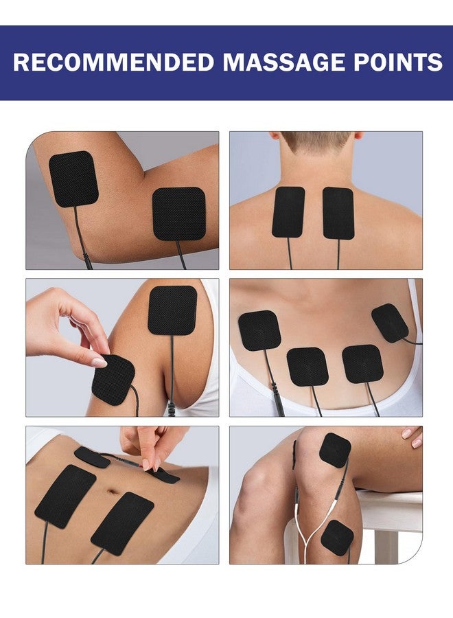 NURSAL Nit Replacement Pads, Nursal Reusable Self-Adhesive Electrodes Pads 20 Packs 2X2” 2X4”, Latex Free Pigtail Tens Pads, Compatible With Tens 7000, Auvon Tens, Etekcity, Nicwell Care Tens - Image 5