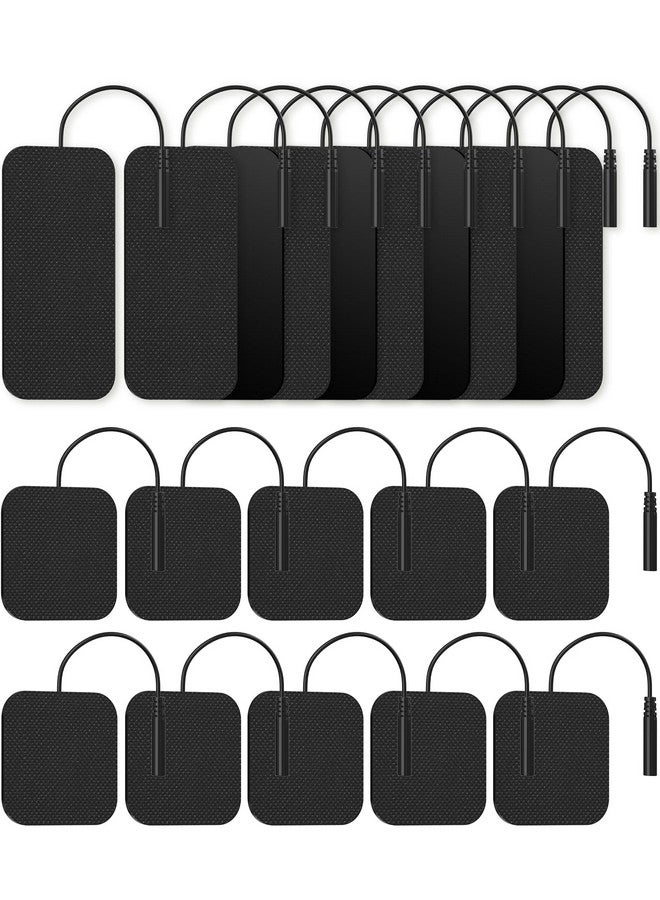 NURSAL Nit Replacement Pads, Nursal Reusable Self-Adhesive Electrodes Pads 20 Packs 2X2” 2X4”, Latex Free Pigtail Tens Pads, Compatible With Tens 7000, Auvon Tens, Etekcity, Nicwell Care Tens - Image 1