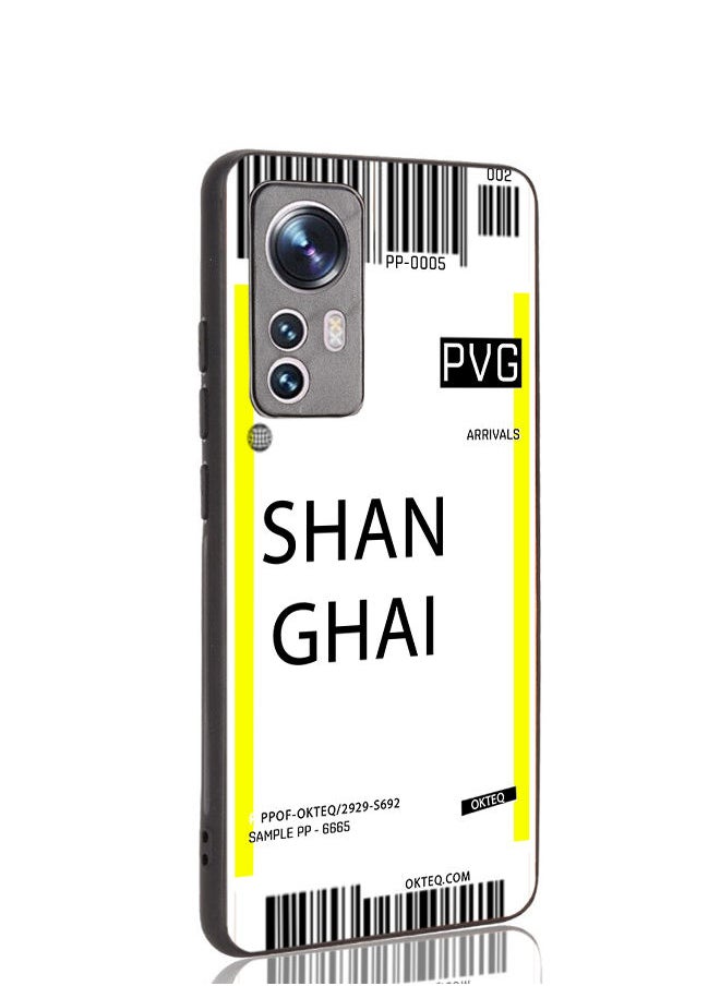Okteq - TPU Protection and Hybrid Rigid Clear Back Cover Case Shanghai Airport for Xiaomi 12 Pro / Xiaomi 12S Pro / Xiaomi 12 Pro Dimensity - Image 1