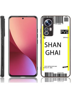 TPU Protection and Hybrid Rigid Clear Back Cover Case Shanghai Airport for Xiaomi 12 Pro / Xiaomi 12S Pro / Xiaomi 12 Pro Dimensity