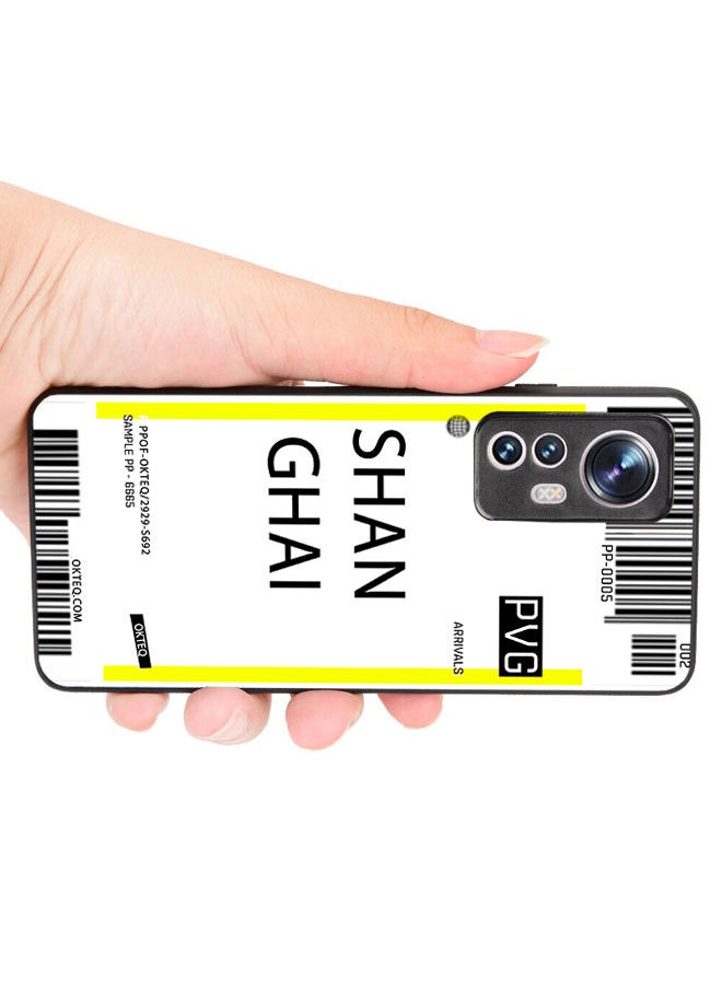 Okteq - TPU Protection and Hybrid Rigid Clear Back Cover Case Shanghai Airport for Xiaomi 12 Pro / Xiaomi 12S Pro / Xiaomi 12 Pro Dimensity - Image 1