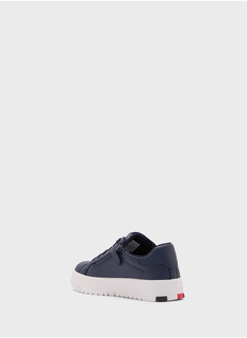 TOMMY HILFIGER - Youth Flag Lace Up Sneakers - Image 1