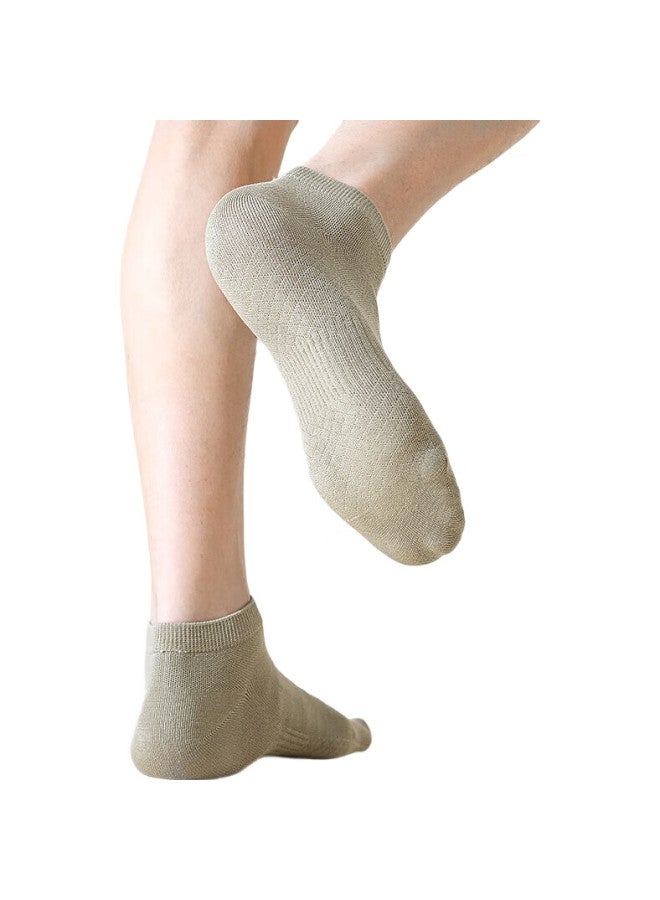 COTTON Xiaonian 24 Years Autumn And Winter New Men'S Short Socks【100% Pure Cotton 7A Antibacterial And Odor-Resistant】Breathable Boat Socks 6 Pairs - Image 2