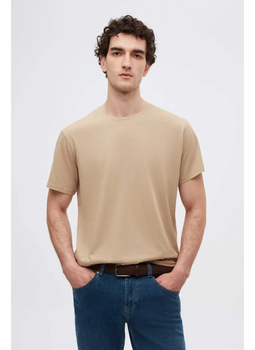 D'S DAMAT D'S Groom Beige Cotton T-Shirt 4HC141996753M