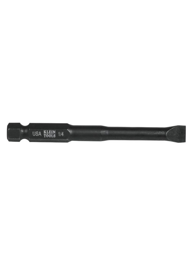 كلاين تولز مفكات طاقة مشقوقة من Klein Tools SL14355، مقاس 1/4 بوصة، 3-1/2 بوصة، صُنعت في الولايات المتحدة الأمريكية، عبوة من 5 قطع - Image 2