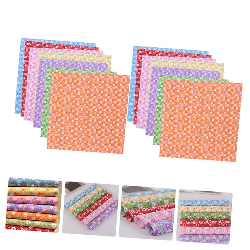 14Pcs Cotton Floral Fabric for Sewing Quilting Crafts Comfortable - Image 4