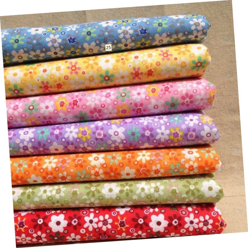 14Pcs Cotton Floral Fabric for Sewing Quilting Crafts Comfortable - Image 3