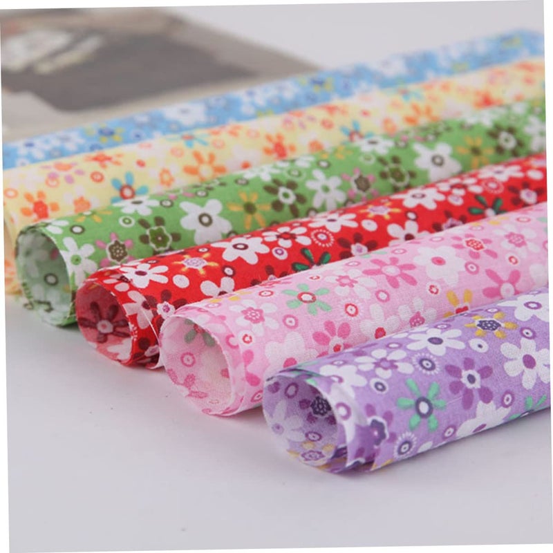 14Pcs Cotton Floral Fabric for Sewing Quilting Crafts Comfortable - Image 5