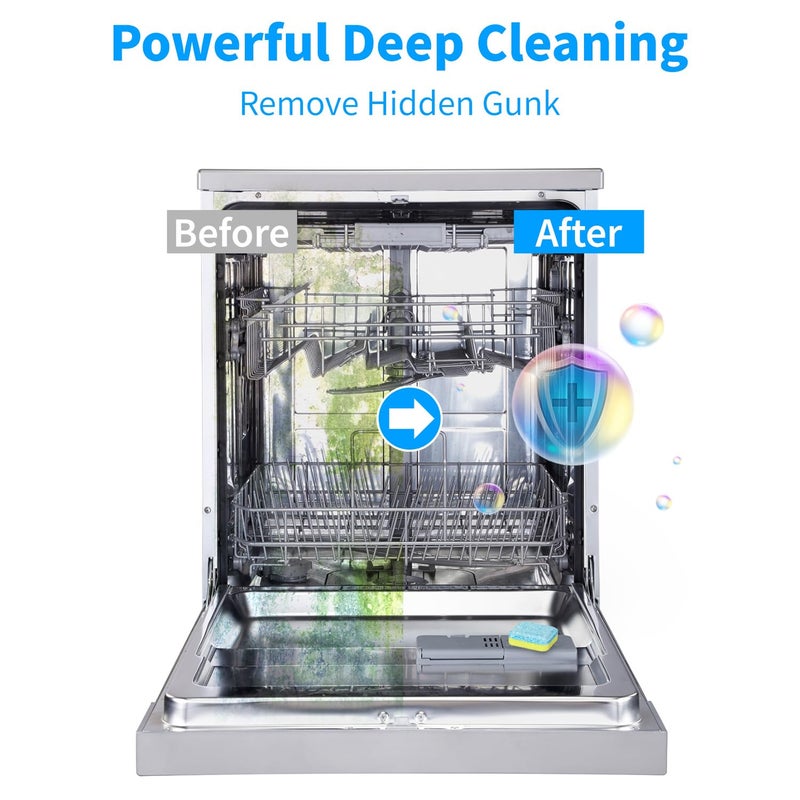 Dishwasher Cleaner Tablets - 24 Pack Powerful Descaling and Refreshing Pods, Deep Cleaning for Dish Washer Machine, Heavy Duty for Sparkling Clean - Yearly Supply. - Image 2