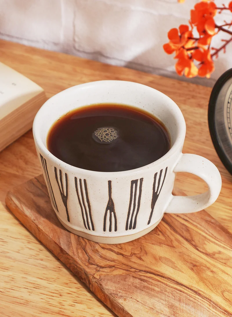 Noire Edit Black Dipped Geo Glaze Mug