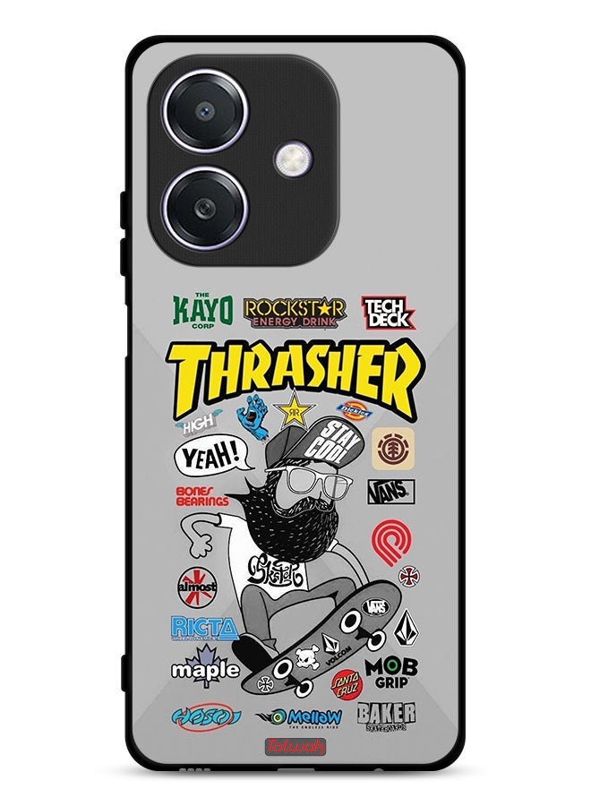 Tolwak Oppo A3x 5G Protective Case Cover Thrasher Sticker - Image 1