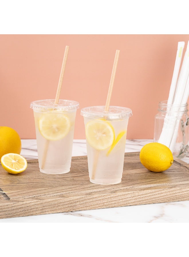 Restaurantware 10 Inch Paper Straws For Drinking, 100 Sturdy Eco-Friendly Paper Straws - Premium Wrapped, Kraft Paper Durable Paper Straws, For Cold Drinks, - Image 5