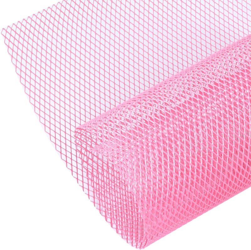 AggAuto Universal 40"x13" Car Grill Mesh - Aluminum Alloy Automotive Grille Insert Bumper Rhombic Hole 6x12mm, One of the Most Multifunctional Shape Grids Pink - Image 1