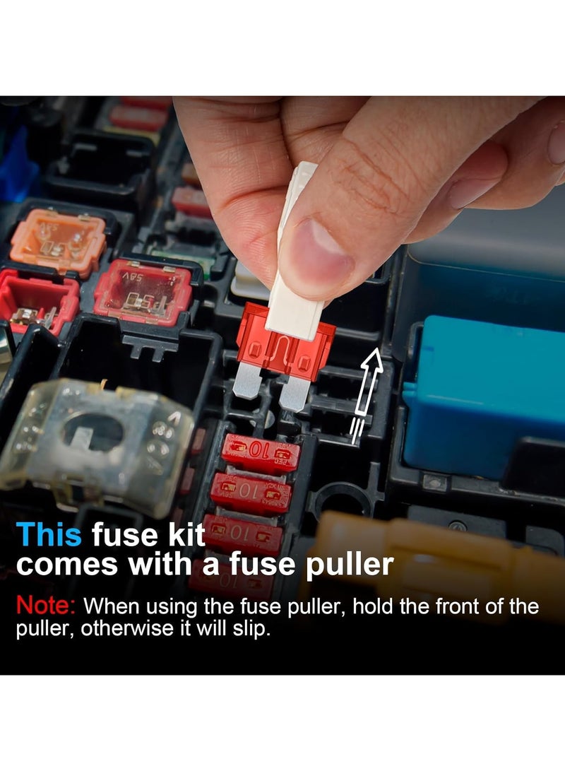 Generic 300Pcs Car Fuse Assortment Kit, 160 Mini Blade Fuses Automotive + 90 Standard Auto Fuses + 50 Micro Fuse + Fuse Puller, for Car/RV/Truck/Motorcycle(2Amp 3A 5A 7.5A 10A 15A 20A 25A 30A 35A 40A)  - Image 3