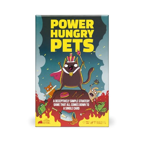 Exploding Kittens ألعاب القطط المتفجرة: حيوانات جائعة للطاقة 2-6 لاعبين - أعمار 7+ - 15 دقيقة للعب - لعبة ورق استراتيجية وبسيطة - لعبة حفلات، ليلة عائلية، لعبة ورق للأطفال والبالغين - Image 4