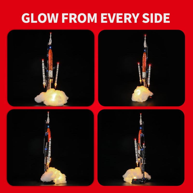 BRIKSMAX 2.0 Light Kit Compatible with Lego Technic NASA Artemis Space Launch System Rocket 42221 Building Sets- Original LED Lighting Kits (Accessories Only) for Display, Gifts & Collectors - Image 4
