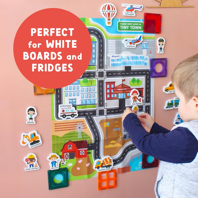 Curious Columbus Vehicles Fridge Magnets for Toddlers 1-3 Year Olds| Large Foam Refrigerator Magnets for Kids Baby and 3-5 Years Old | Magnetic ABC Learning | Educational Toys Babies to Preschool - Image 5