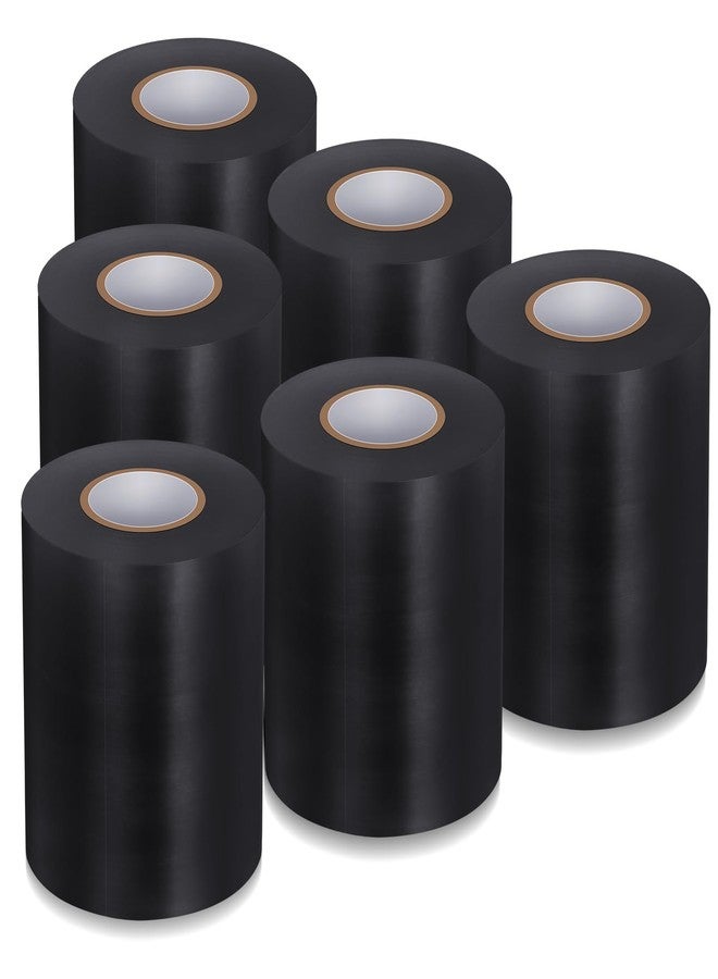 Pangda 6 Pcs Wrestling Mat Tape 3 or 4 Inch Heavy Duty 7 Mil PVC Carpet Tape for Wrestling Grappling Exercise Mats Seaming Cover Gym Floor Carpet Seam(4'',Black) - Image 1