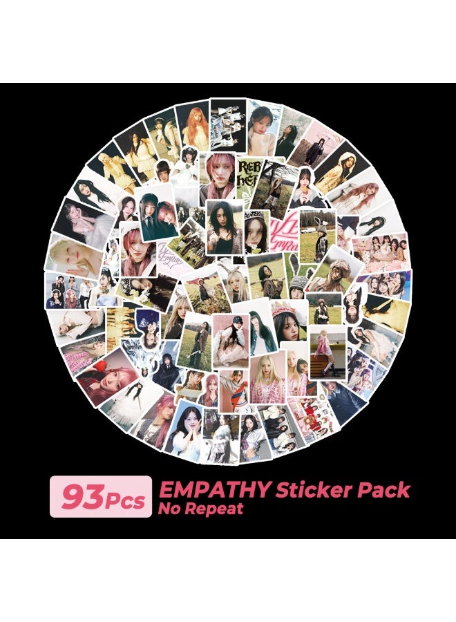 NIBEMINENT 93 Pcs Kpop IVE Deco Kit Waterproof Stickers, High Definition Printing Bright Colors, Suitable for Laptop Skateboard Luggage Water Bottle Guitar DIY - Image 1