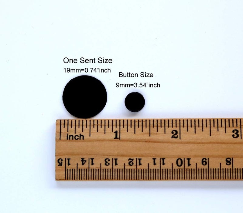 GANSSIA 11/32 Inch Very Small Button 9mm Tiny Size Sewing Flatback Resin Buttons Color Red Pack of 500 Pcs - Image 3