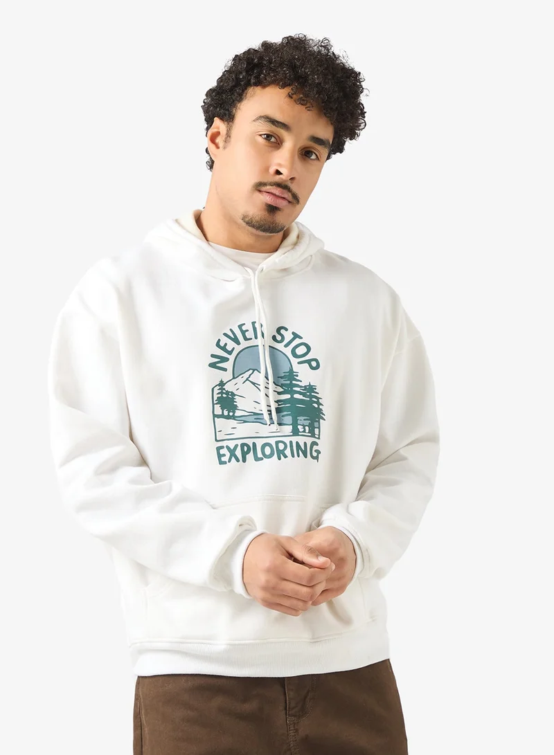 سفنتي فايف هودي بطبعة جرافيك