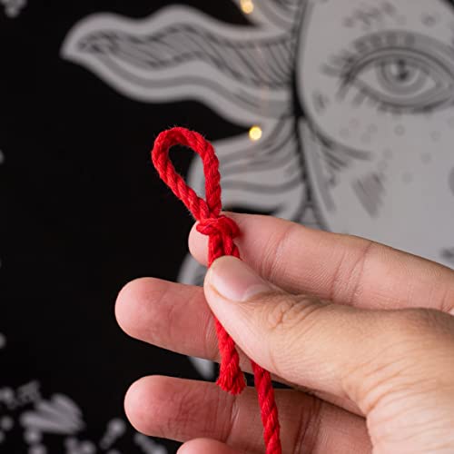 BOBBINY 3 Ply Twisted Macrame Cotton Cord Dori (Roll Packaging) Thread For Macrame DIY And Other Projects | Red | 3Mm, 50 Meter, 1 Count - Image 4