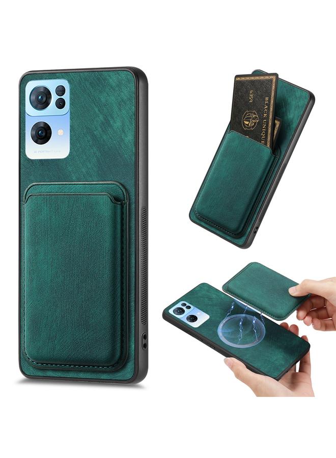 S-TOP Case For OPPO Reno7 Pro 5G Retro Leather Card Bag Magnetic Phone Case - Image 1