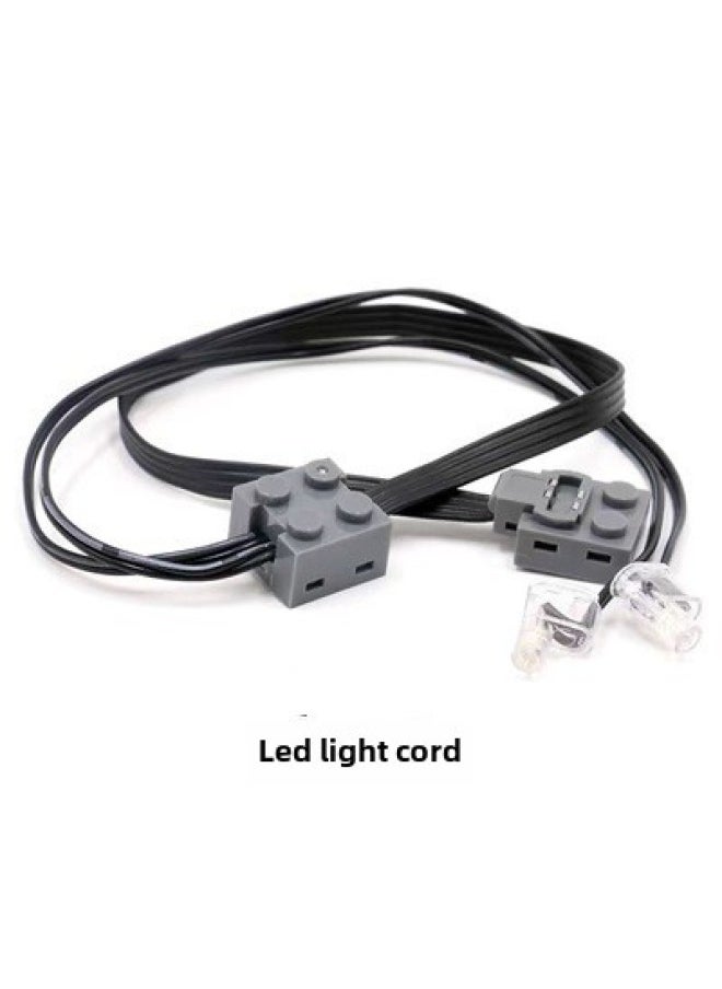 Compatible With Lego Power Pack PF Parts 9686 Motor Test Grade Motor No. 5 Battery Box M Motor L Motor-Color:Led Light Cord