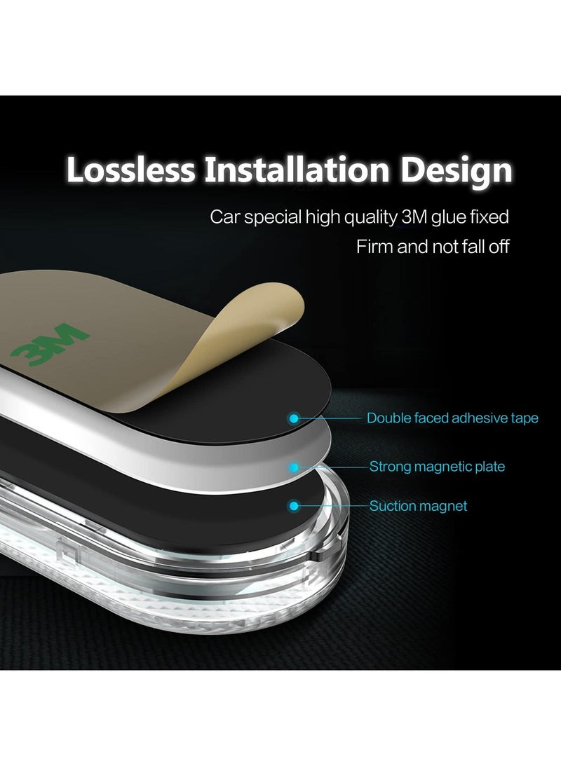 Loquat Car LED Lights, Interior Portable Small Incar LED Touch Lights with 6 Bright LED Lamp Beads, USB Rechargeable Lighting Light Car Emergency Light (Blue Light) - Image 5