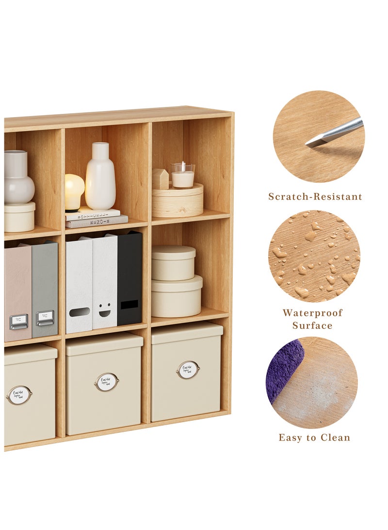Chogori Wooden Cube Storage Organizer with Closed Back Panel, 11in Cube Shelf Opening, Bookshelf, Display Shelf,Closet Cabinet for Home and Office - Image 4