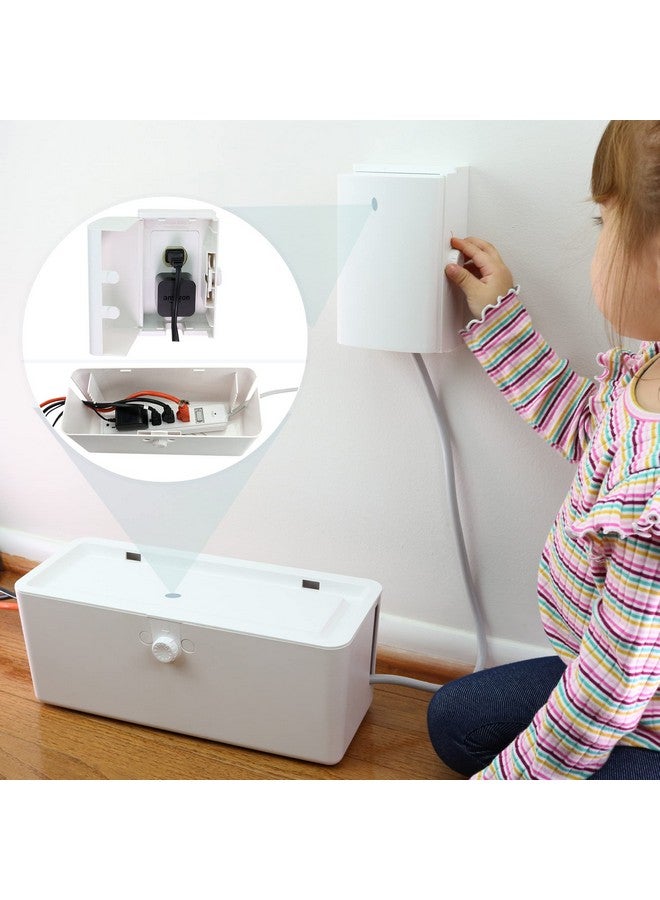 Wappa Baby Power Strip Cover And Outlet Cover Box Effectively Baby Proofs Power Strip On Floor Or Wall, Protects Small Hands & Fingers, Cover Box And Outlet Cover Box - Image 1