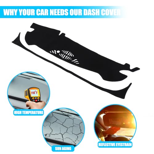 LLKUANG Dash Cover Mat Dashboard Mat Compatible with Kia Sportage 2023-2025 (NQ5),Polyester Car Dashboard Cover Sun Shade Pad,Suede Car Anti-Slip Dash Board Pad for Sportage Accessories,for LHD - Image 2