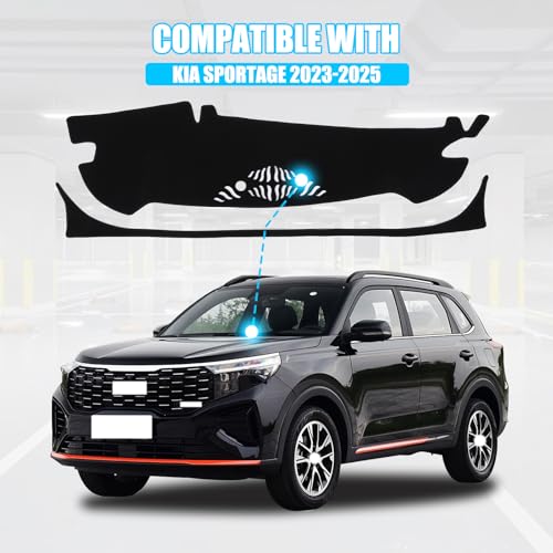 LLKUANG Dash Cover Mat Dashboard Mat Compatible with Kia Sportage 2023-2025 (NQ5),Polyester Car Dashboard Cover Sun Shade Pad,Suede Car Anti-Slip Dash Board Pad for Sportage Accessories,for LHD - Image 4