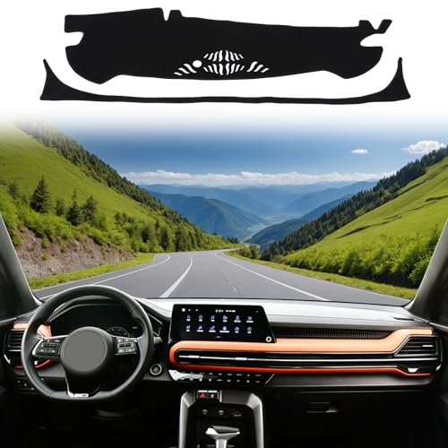 LLKUANG Dash Cover Mat Dashboard Mat Compatible with Kia Sportage 2023-2025 (NQ5),Polyester Car Dashboard Cover Sun Shade Pad,Suede Car Anti-Slip Dash Board Pad for Sportage Accessories,for LHD - Image 1