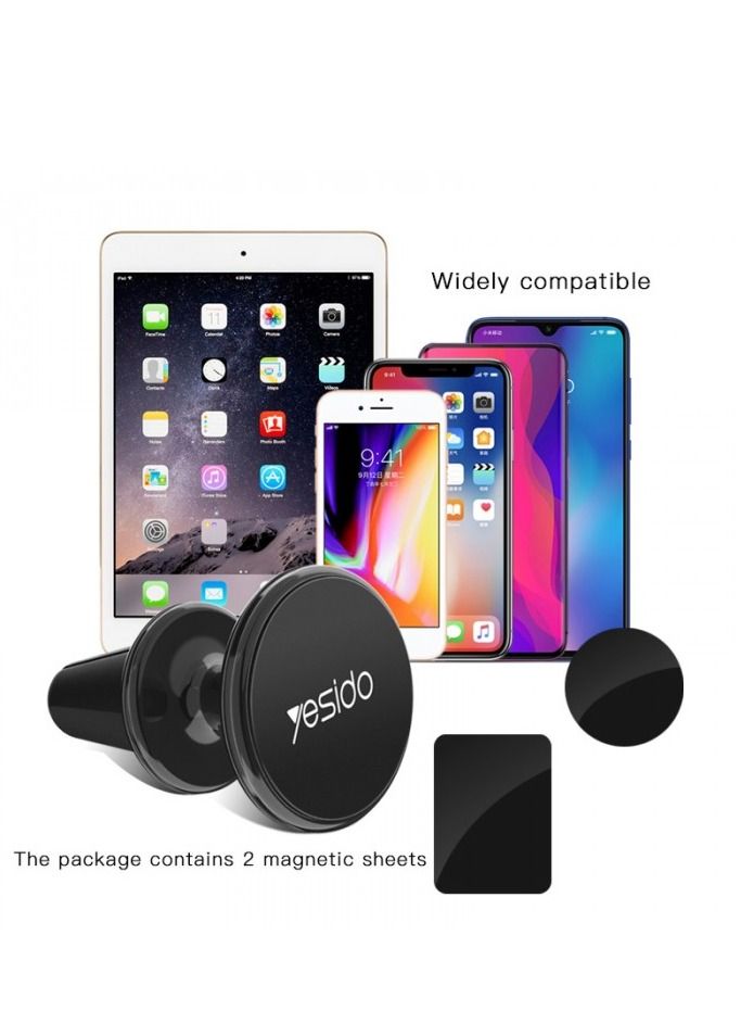 YESIDO C59 MINI AIR VENT SILICONE MAGNETIC CAR MOUNT PHONE HOLDER - Image 4
