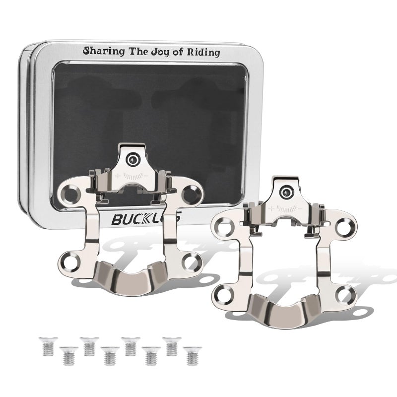 Bucklos SPD Adapters for Peloton Bike & Bike+ - Pedal,Convert Delta Pedals to SPD Clip for Shimano SPD Shoes,Indoor Exercise Bike Accessories for Friends, Family, Spin Class - Image 1