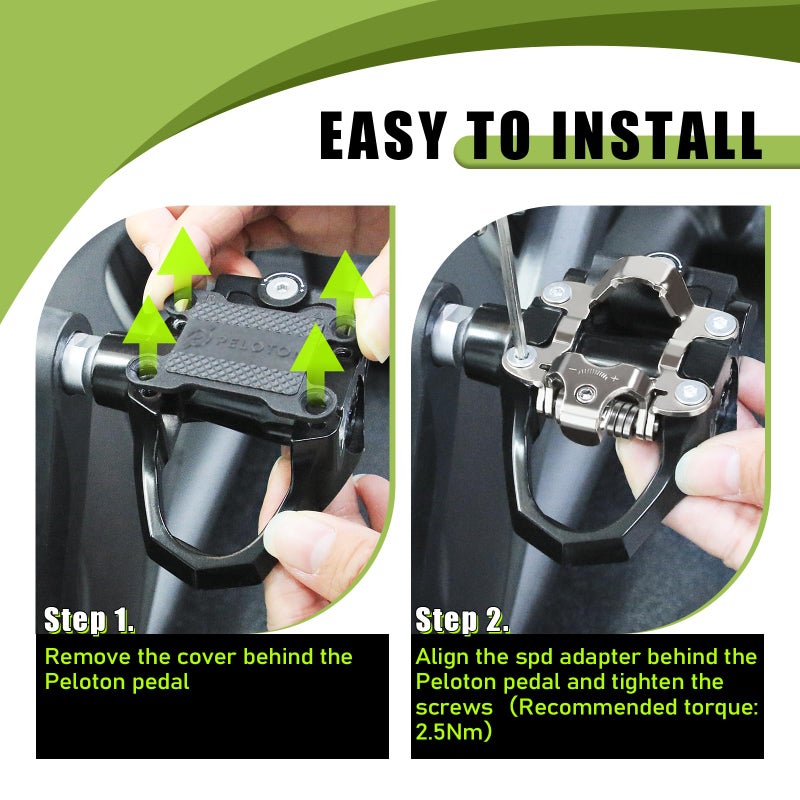 Bucklos SPD Adapters for Peloton Bike & Bike+ - Pedal,Convert Delta Pedals to SPD Clip for Shimano SPD Shoes,Indoor Exercise Bike Accessories for Friends, Family, Spin Class - Image 3