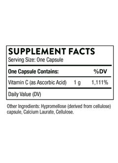 Thorne Ascorbic Acid Vitamin C - 60 Capsules Dietary Supplement  - Image 2