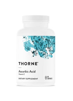 Thorne Ascorbic Acid Vitamin C - 60 Capsules Dietary Supplement  - Image 1