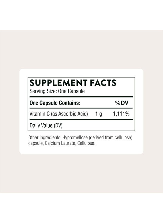 Thorne Vitamin C 1,000 mg - as Ascorbic Acid - Dietary Supplement - 60 Capsules - Image 2