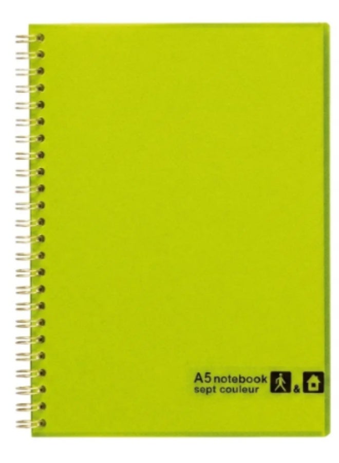 SeptColNotebk B5 80sht Green