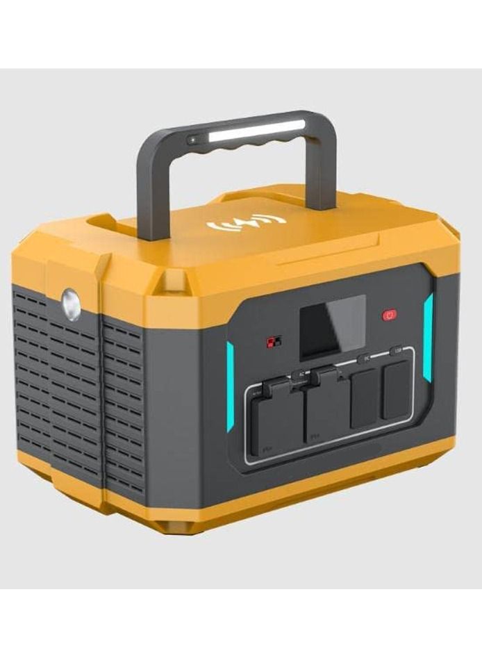 Generic FFD CEA Battry Portable Power Station 480WH Generator 500W LiFePO4 Battry 2 AC Outlet, 2 USB QC3.0port Bettry Power Generator Free 2 Usb PD Ports Portable Generator with Two LED Light  - Image 2
